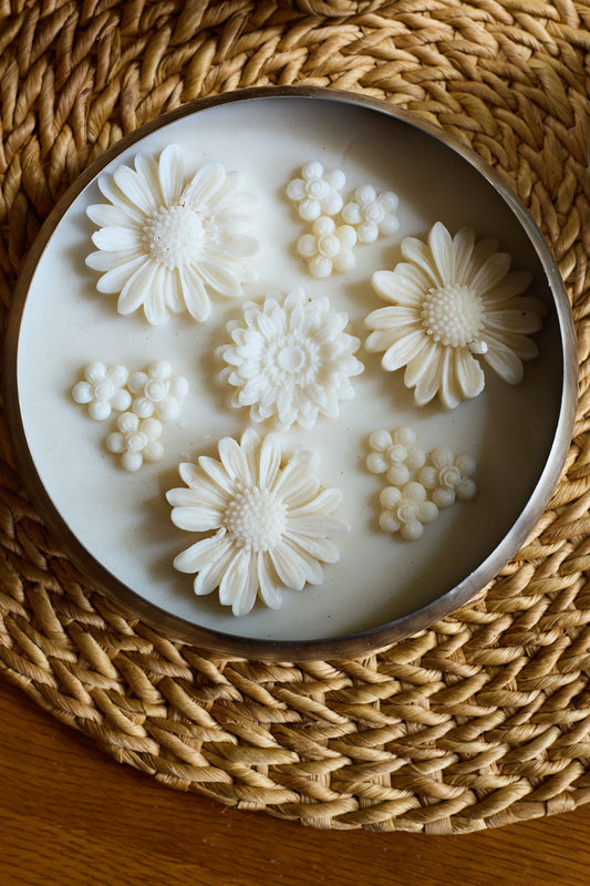 Metal Urli Candle with Floral Design - Jasmine Oudh-twist Vanilla