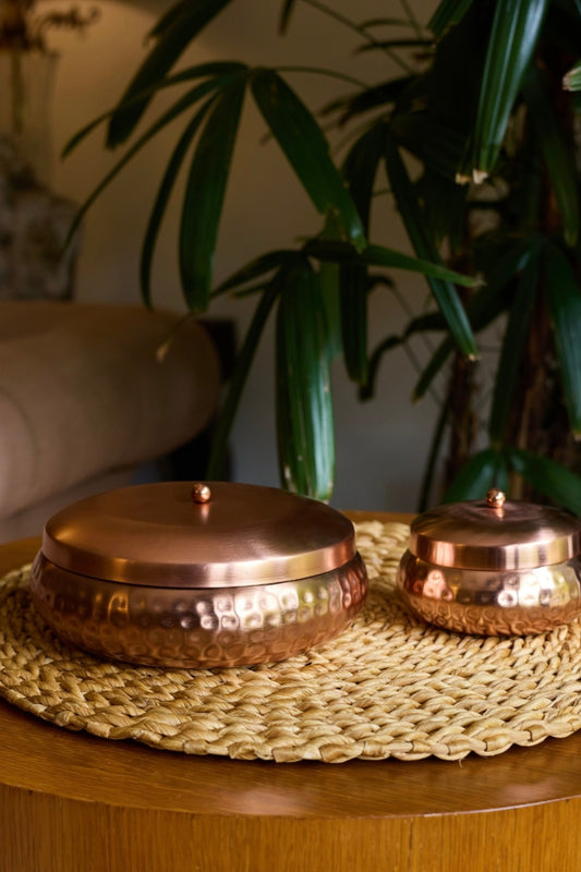 Metal Floral Urli candle -Jasmine Oudh twist Vanilla