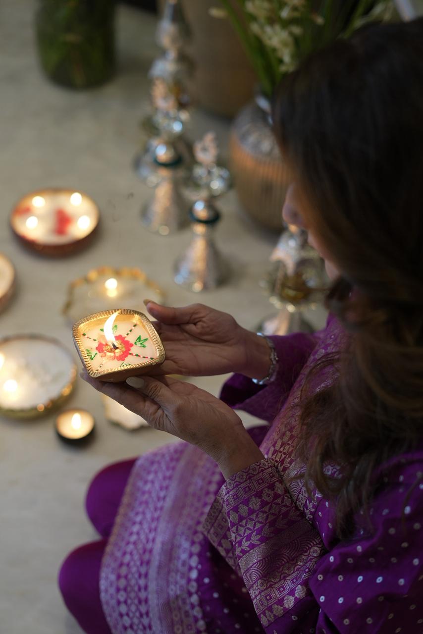 Diwali Special Candle Collection Celebrate the festival of lights with hand-crafted candles in terracotta and glass jars. Eco-friendly soy wax, festive designs, and perfect for gifting or home décor.