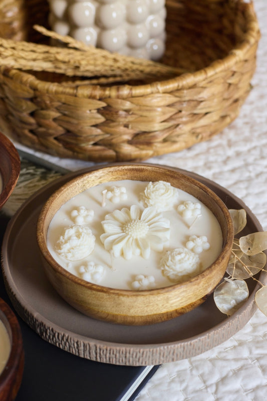 Jasmine Oudh-twist Vanilla (Light Wooden Bowl)