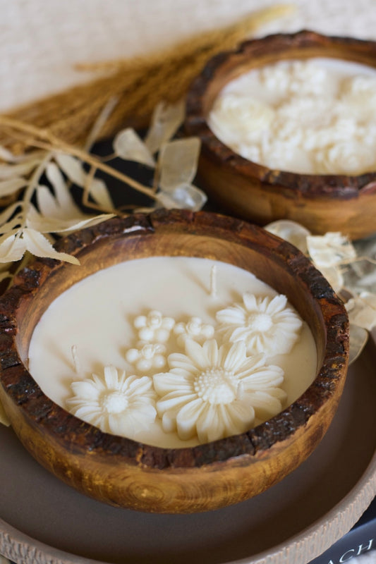 Rustic Blossom Candle - Jasmine Oudh-twist Vanilla