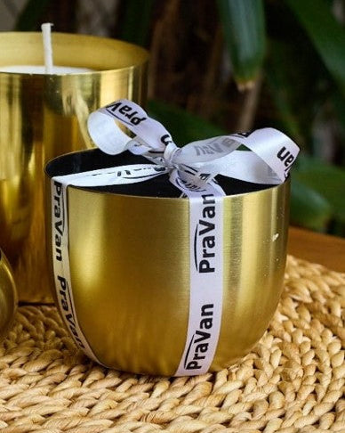 Premium Metal Jar Candle – U-Shape Design